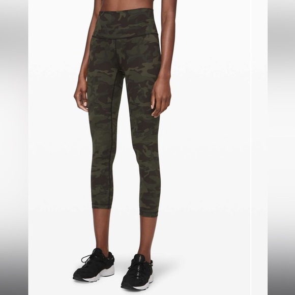 Lululemon Sz 0 Wunder Under High-Rise Tight 25" *Full-On Luxtreme Camo Green - Picture 2 of 10